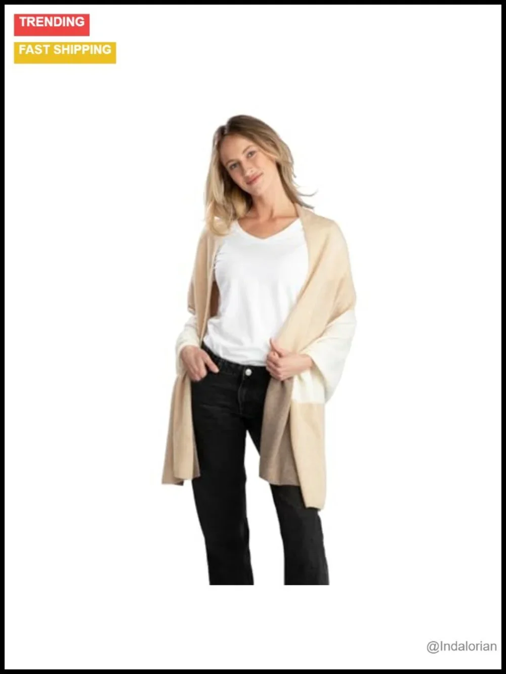 100% Cashmere Travel Wrap 72